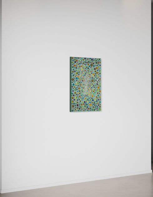 White Circles | Framed Giclee Print on Canvas